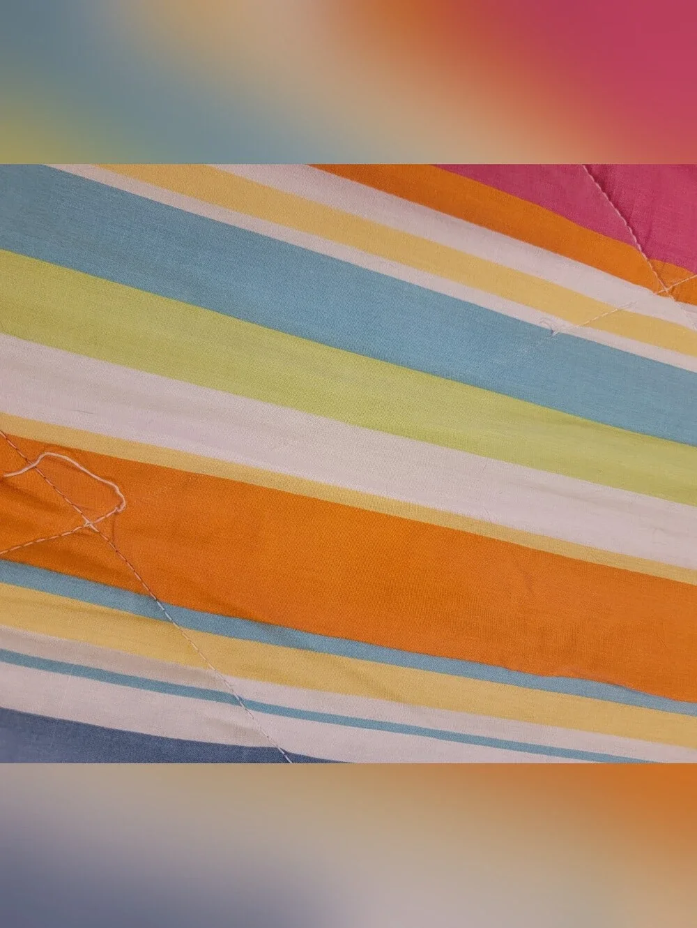 Multi-Color Striped Comforter - Bright Stripe Bedding